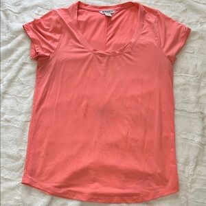 Athleta Bubble Gum Pink Short Sleeve Tee